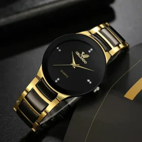 Golden Color Wrist Analog Watch